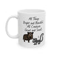Funny Church Hymn Mug - All Things Bright And Beautiful - Church Organist Mug - Christian Musician Gift (USA)
