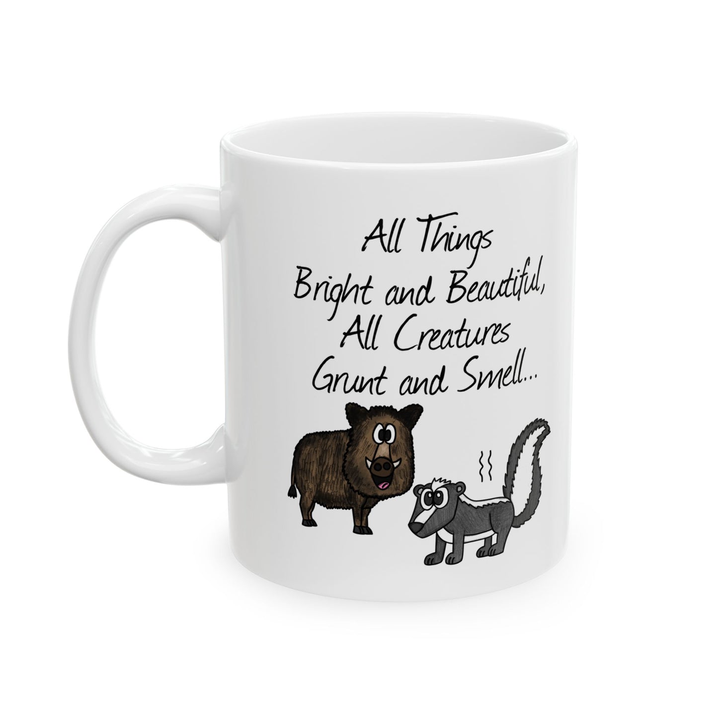 Funny Church Hymn Mug - All Things Bright And Beautiful - Church Organist Mug - Christian Musician Gift (USA)