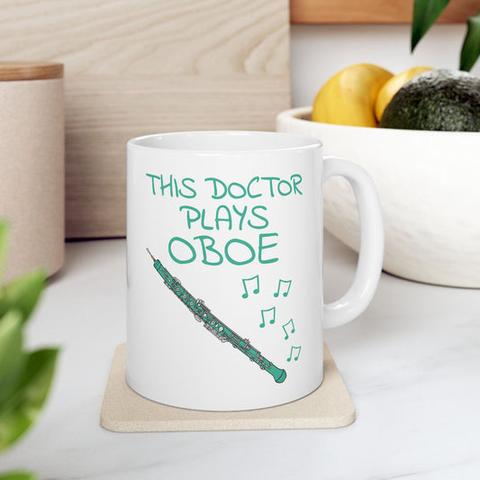 Doctor Oboe Mug - This Doctor Plays Oboe - Oboist Gift For Doctor (USA)