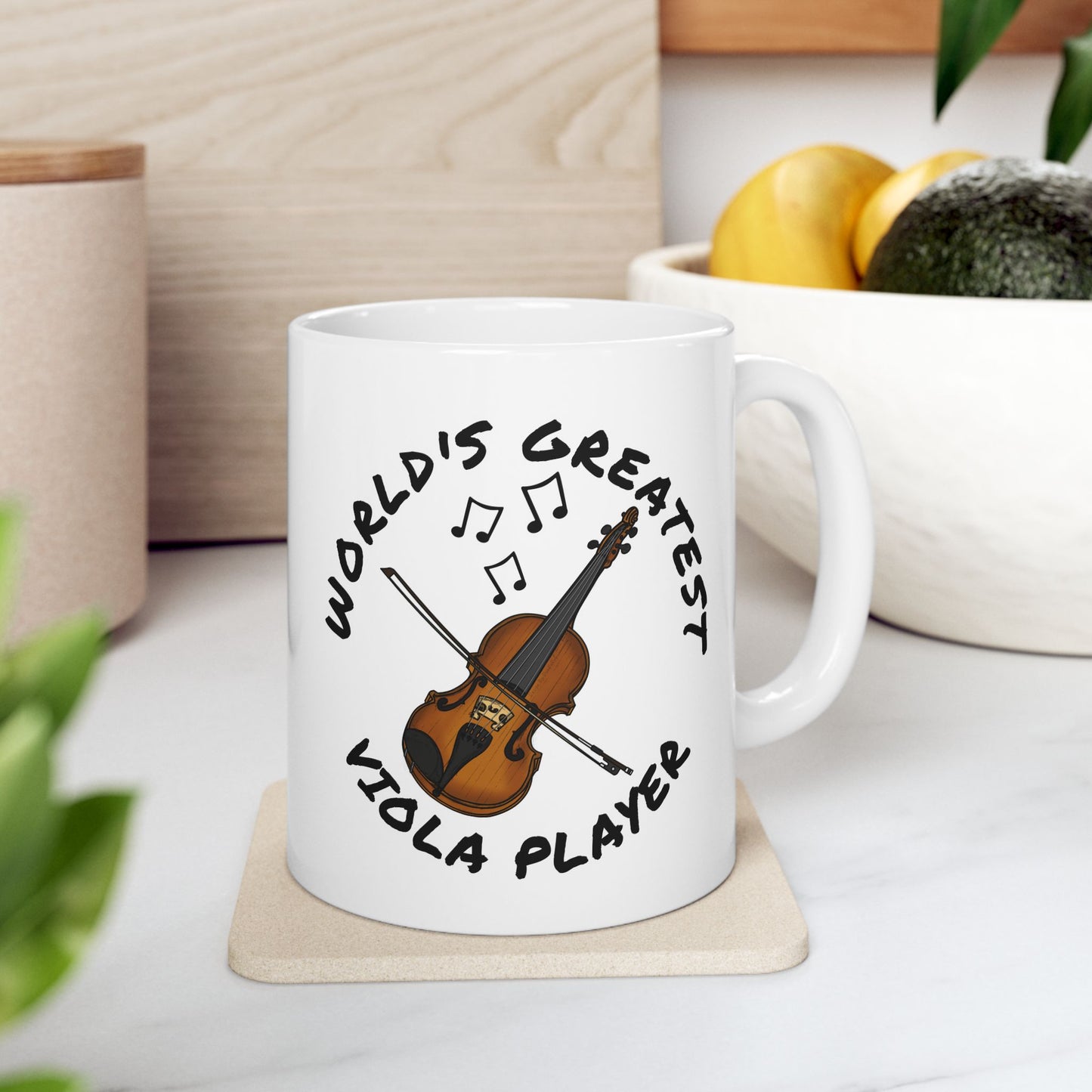 Viola Mug - World's Greatest Viola Player - Gift For Violist - String Teacher Gift (USA)