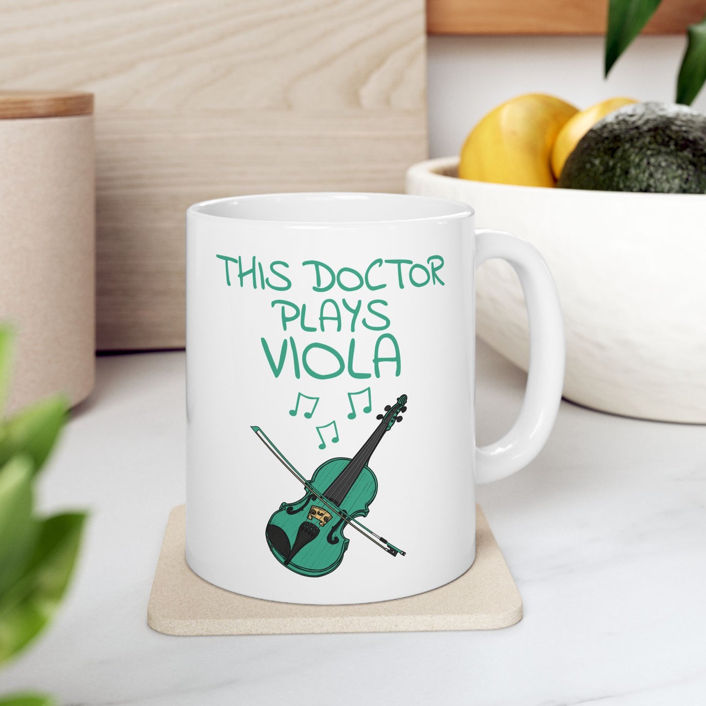 Doctor Viola Mug - This Doctor Plays Viola - Violist Mug - String Musician Gift For Doctor (USA)