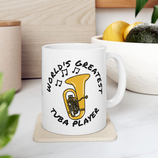 Tubaist Mug - World's Greatest Tuba Player - Brass Musician Gift (USA)