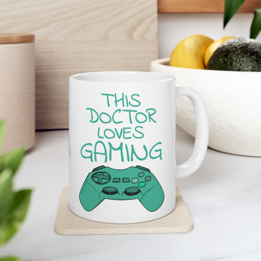 Doctor Gamer Mug - This Doctor Loves Gaming - Video Gamer Gift For Doctor (USA)