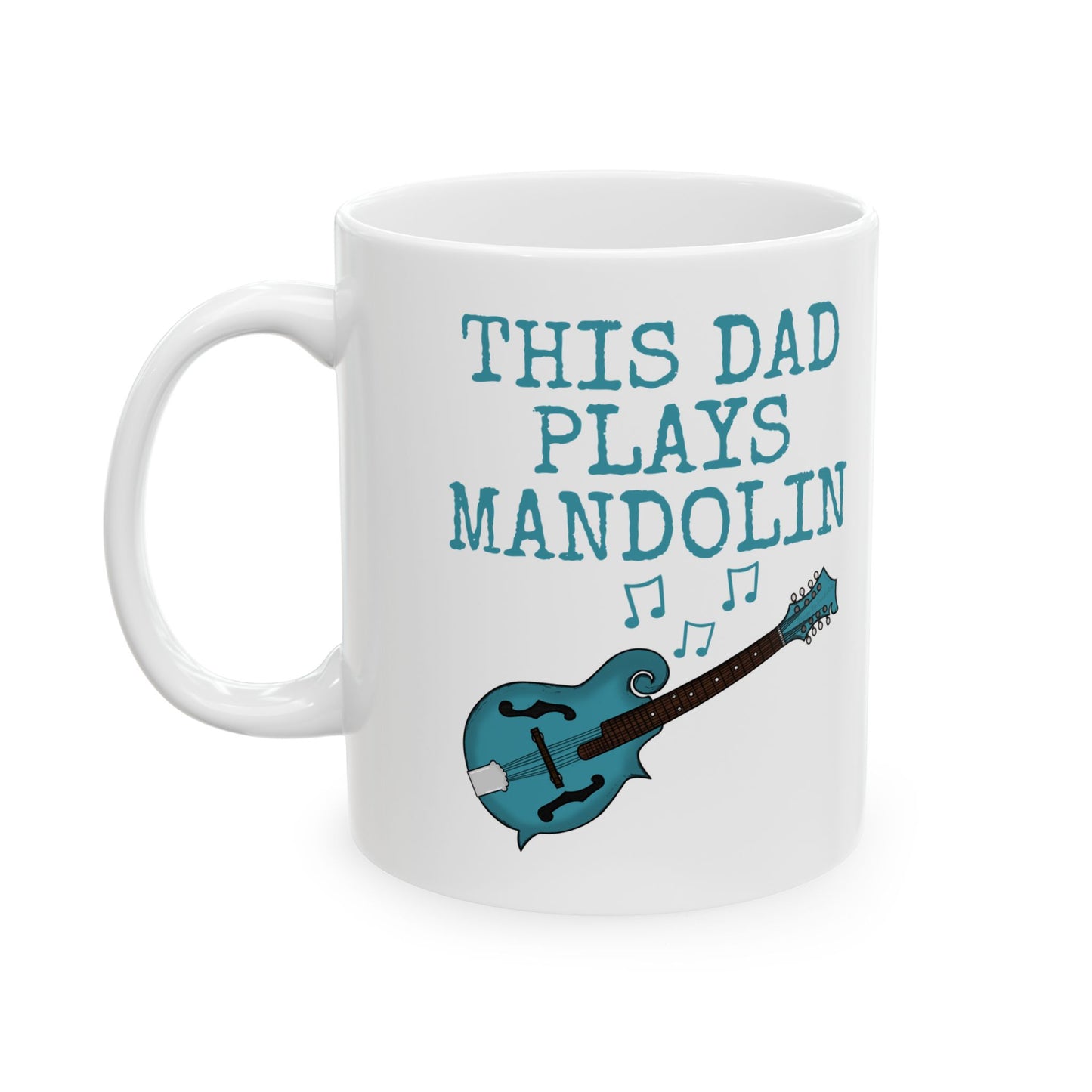 Dad Mandolin Mug - This Dad Plays Mandolin - Father's Day Mandolinist Gift (USA)