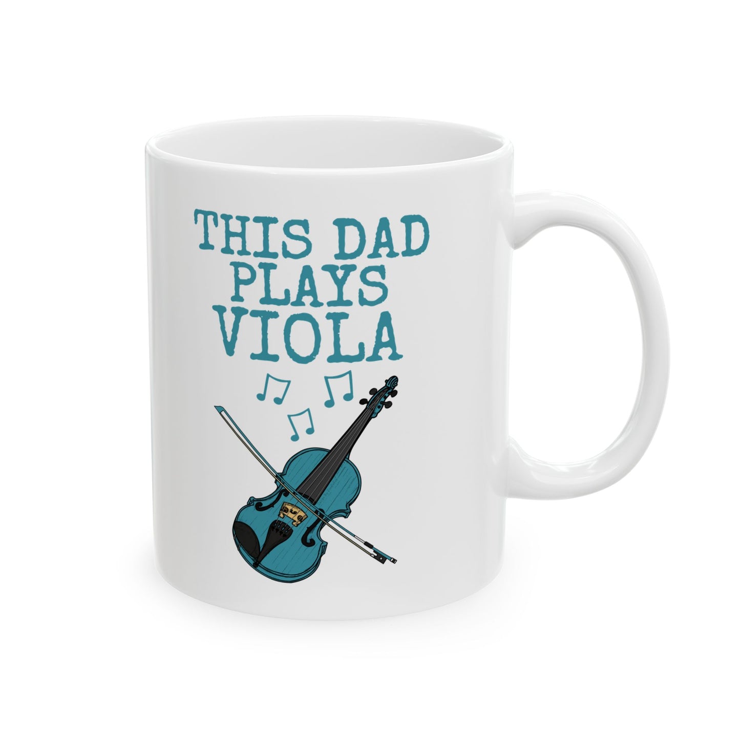 Dad Viola Mug - This Dad Plays Viola - Violist Mug - String Musician Gift For Dad (USA)