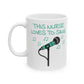 Nurse Singer Mug - This Nurse Loves To Sing - Musician Gift For Nurse (USA)