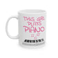 Girl's Piano Mug - This Girl Plays Piano - Female Pianist - Musician Gift For Her (USA)