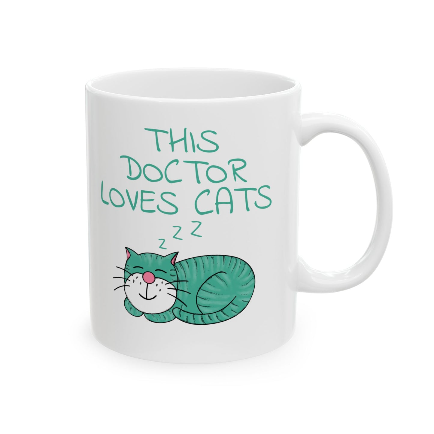 Doctor Cat Mug - This Doctor Loves Cats - Cat Gift For Doctor (USA)