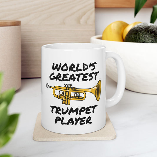 Trumpeter Mug - World's Greatest Trumpet Player - Brass Musician Gift (USA)