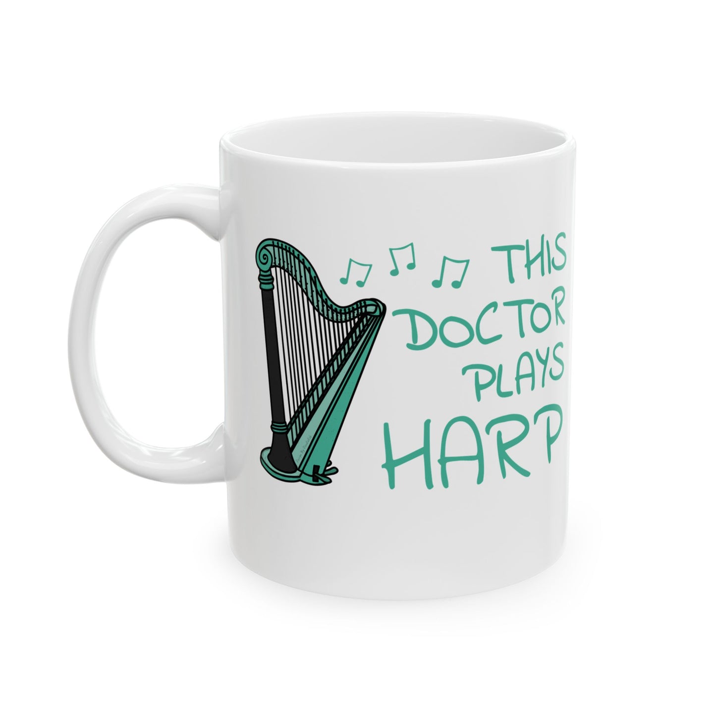 Doctor Harpist Mug - This Doctor Plays Harp - String Musician Gift For Doctor (USA)