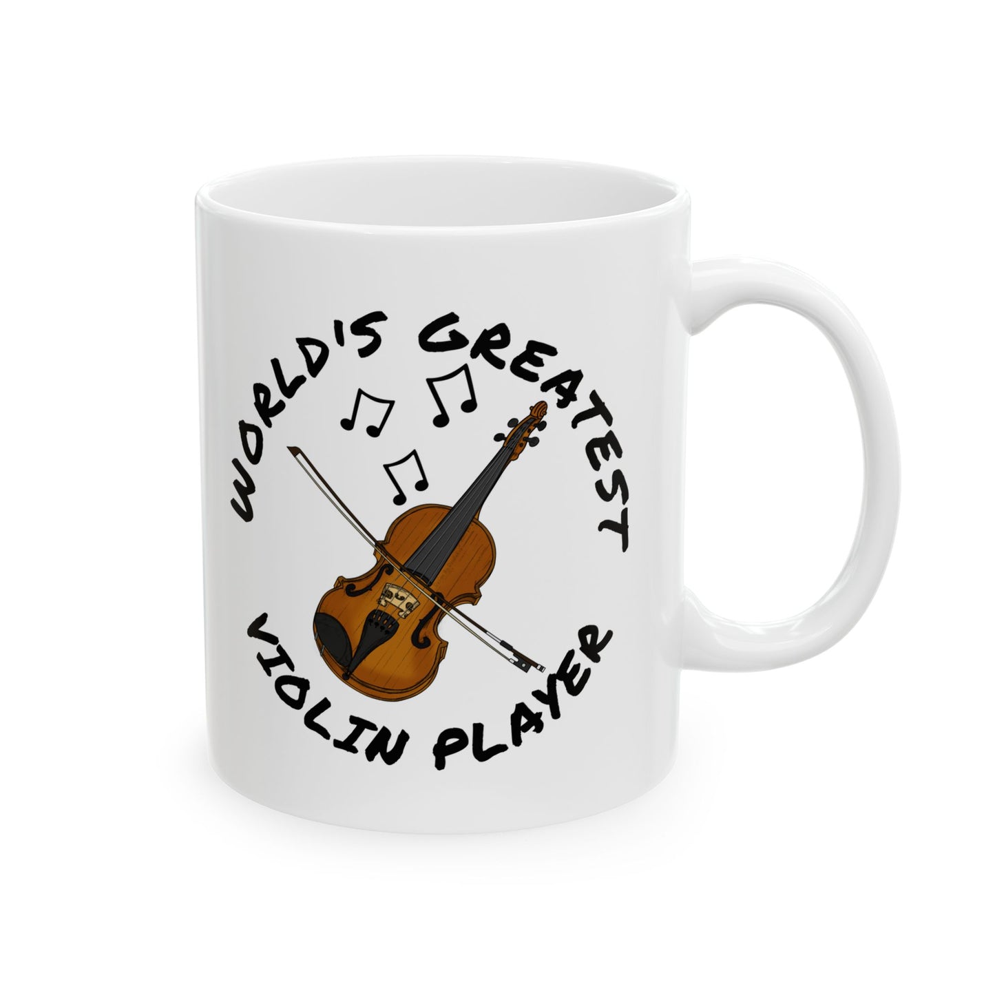 Violinist Mug - World's Greatest Violin Player - String Teacher Gift (USA)