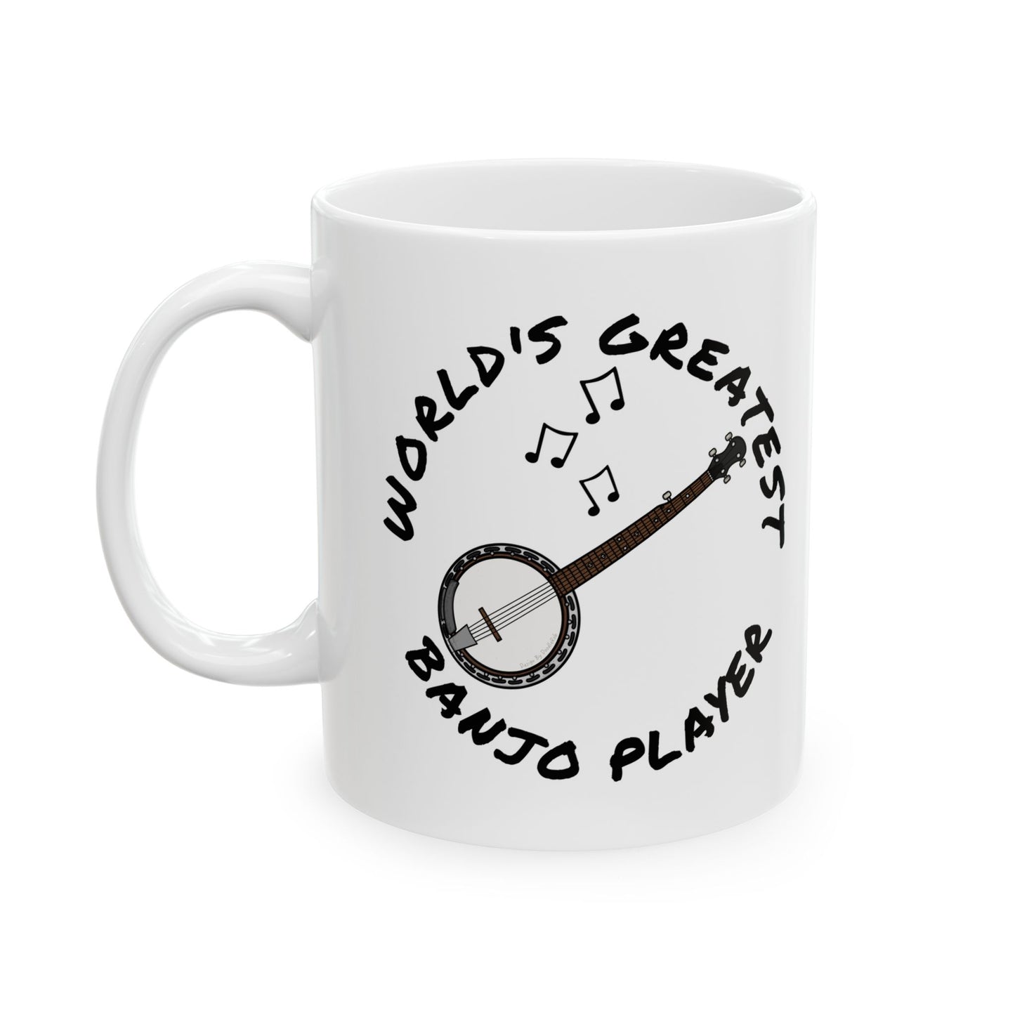 Banjo Mug - World's Greatest Banjo Player - Banjoist Mug - Folk Musician Gift (USA)