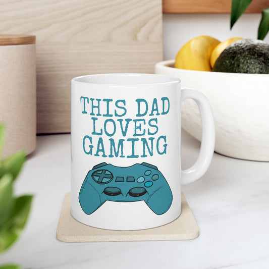 Dad Gamer Mug - This Dad Loves Gaming - Father's Day Gamer Gift For Dad (USA)