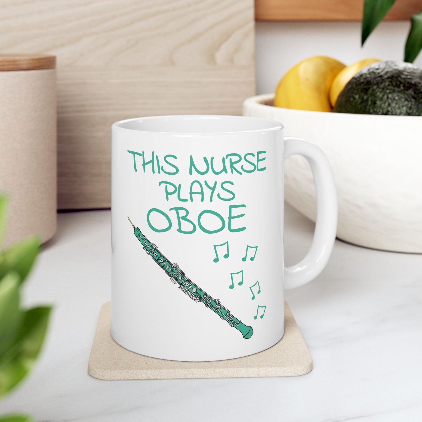 Nurse Oboe Mug - This Nurse Plays Oboe - Oboist Gift For Nurse (USA)