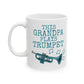 Grandpa Trumpet Mug - This Grandpa Plays Trumpet - Father's Day Brass Musician Gift (USA)