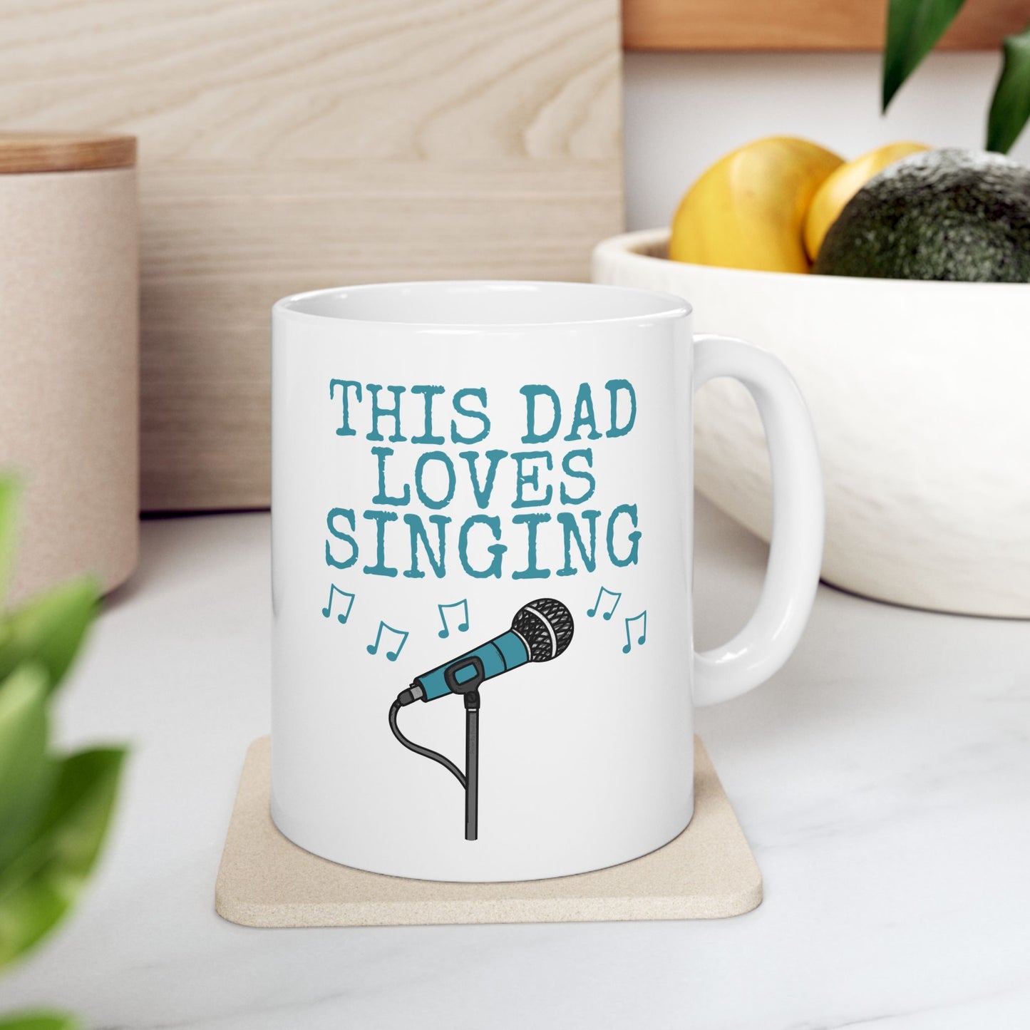 Dad Singer Mug - This Dad Loves To Sing - Father's Day Musician Gift (USA)