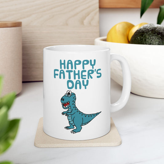 Father's Dinosaur Mug - T-Rex Mug For Dad - Funny Father's Day Gift (USA)