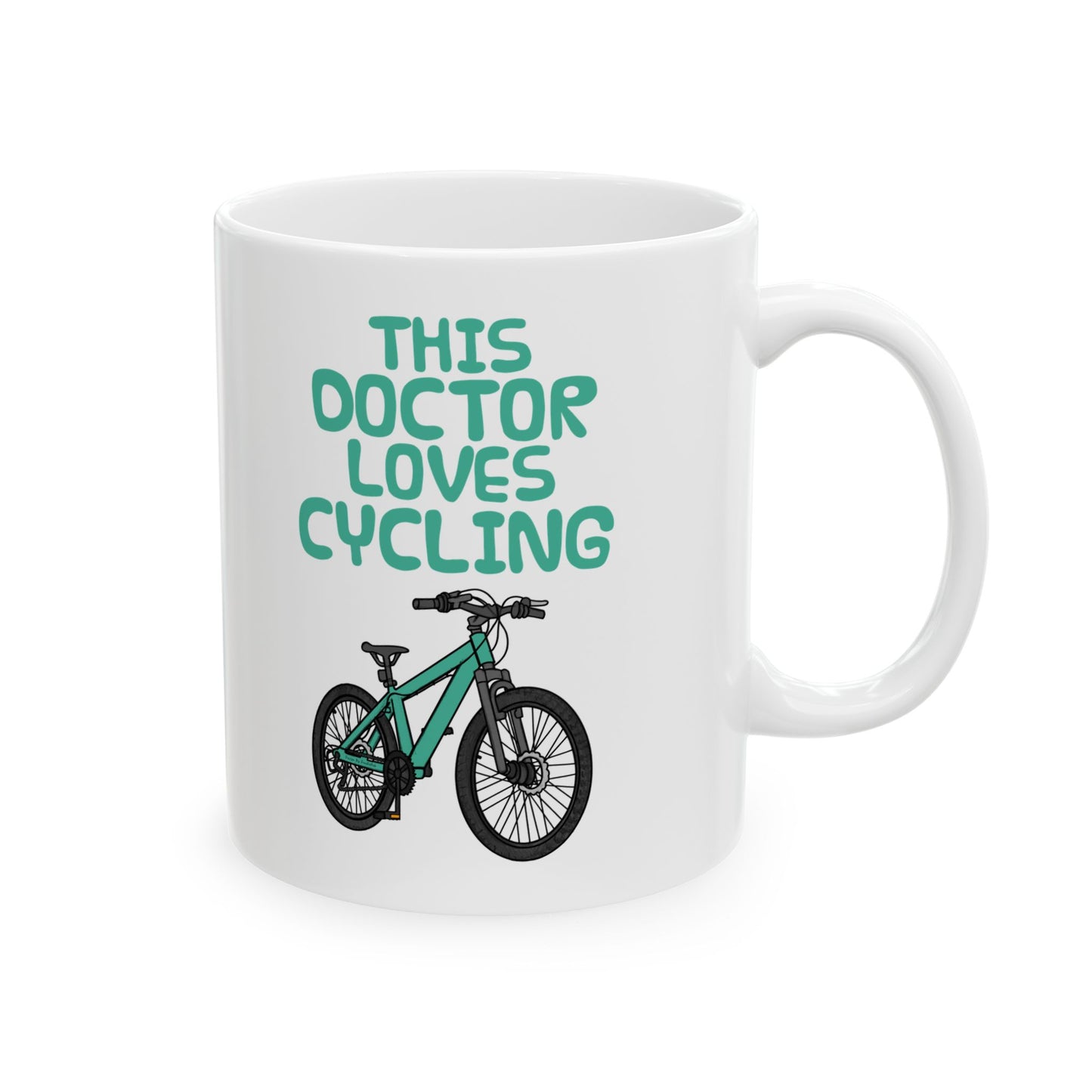 Doctor Bicycle Mug - This Doctor Loves Cycling - Cycling Enthusiast Gift For Doctor (USA)