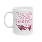 Girl's Trumpet Mug - This Girl Plays Trumpet - Female Trumpeter - Brass Musician Gift For Her (USA)