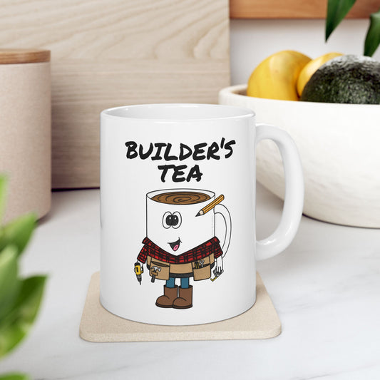 Builder's Tea Funny Mug - Gift For Tea Drinker - Construction Worker Mug (USA)