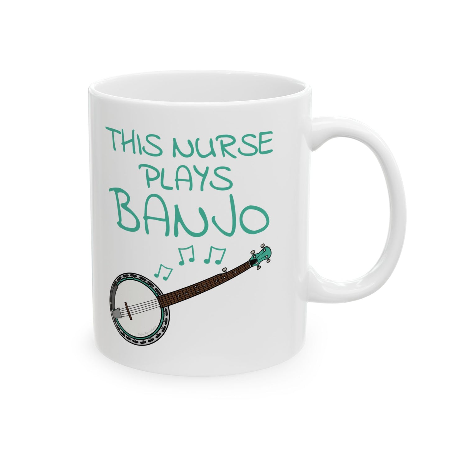 Nurse Banjo Mug - This Nurse Plays Banjo - Banjoist Gift For Nurse (USA)