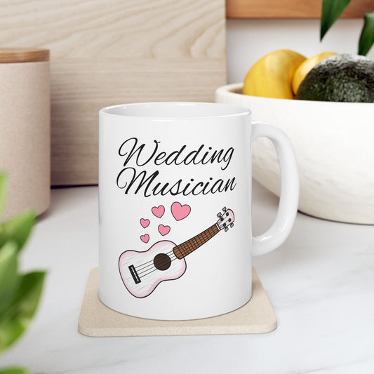 Wedding Ukulele Player Mug - Wedding Musician Gift (USA)