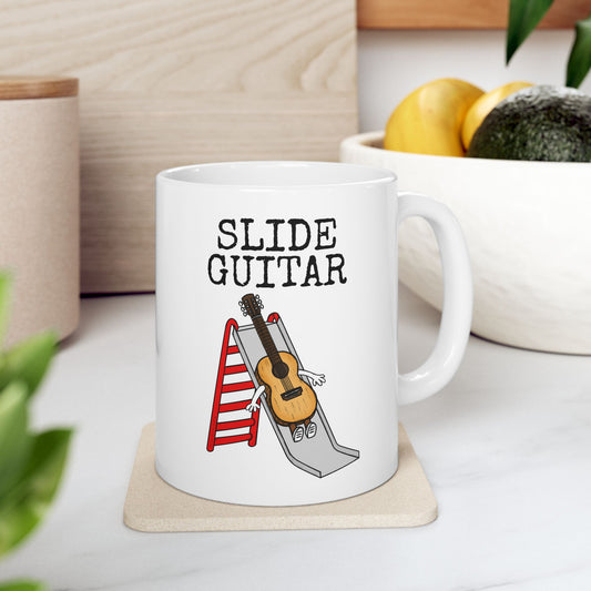 Funny Slide Guitar Mug - Gift For Slide Guitarist - Guitar Teacher Mug (USA)