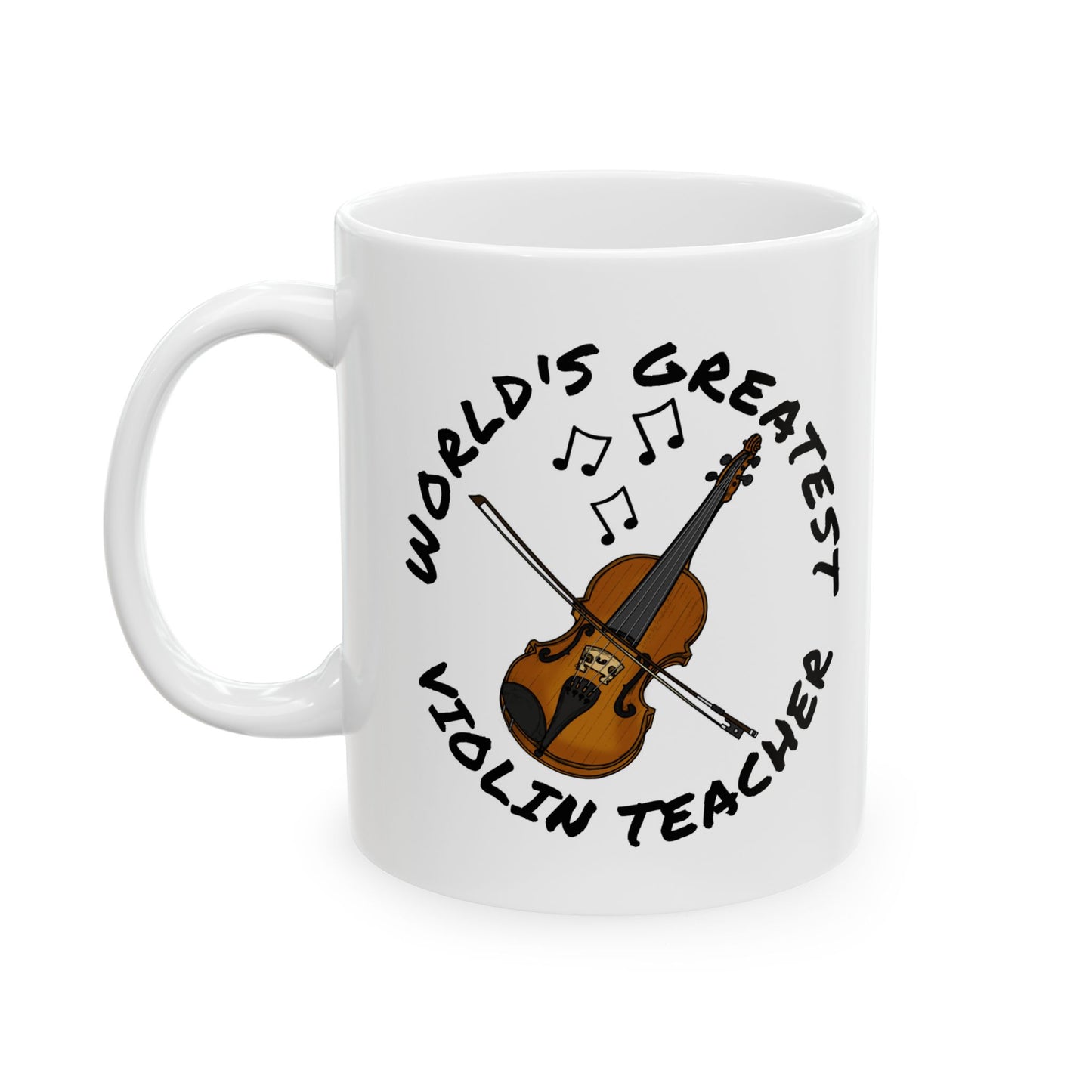 Violin Teacher Mug - World's Greatest Violin Teacher - String Teacher Gift (USA)