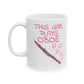 Girl's Oboe Mug - This Girl Plays Oboe - Female Oboist - Woodwind Musician Gift For Her (USA)