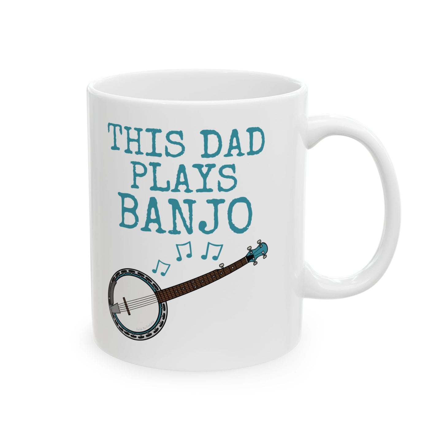 Dad Banjo Mug - This Dad Plays Banjo - Father's Day Banjoist Gift (USA)