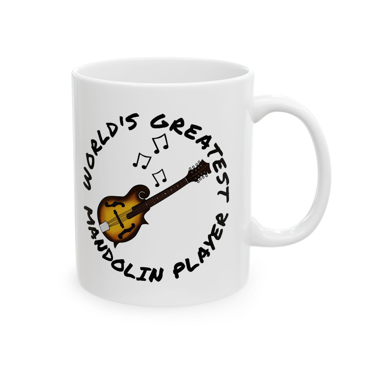Mandolin Mug - World's Greatest Mandolin Player - Mandolinist Gift (USA)
