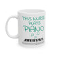 Nurse Piano Mug - This Nurse Plays Piano - Pianist Gift For Nurse (USA)