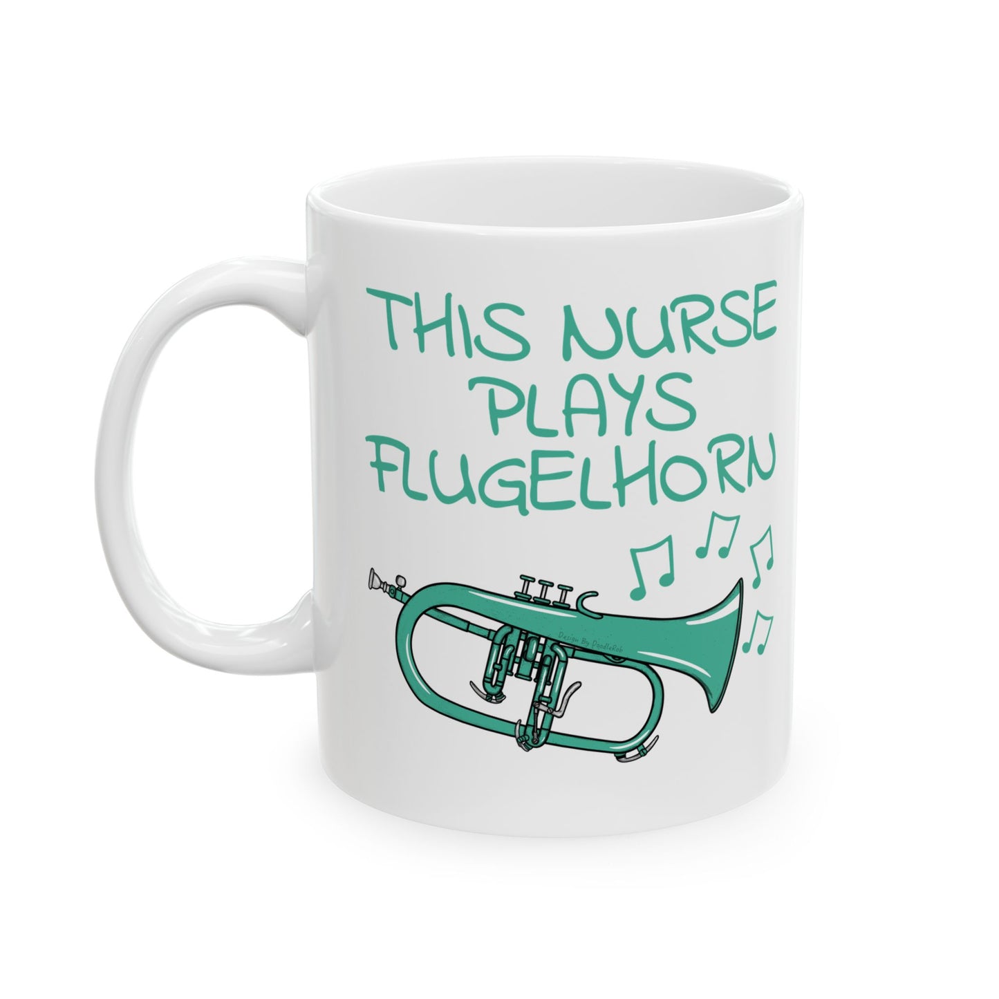 Nurse Flugelhorn Mug - This Nurse Plays Flugelhorn - Brass Musician Gift For Nurse (USA)