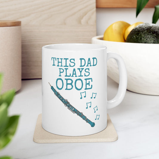 Dad Oboe Mug - This Dad Plays Oboe - Father's Day Oboist Gift (USA)