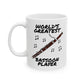 Bassoonist Mug - World's Greatest Bassoon Player - Woodwind Teacher Gift (USA)