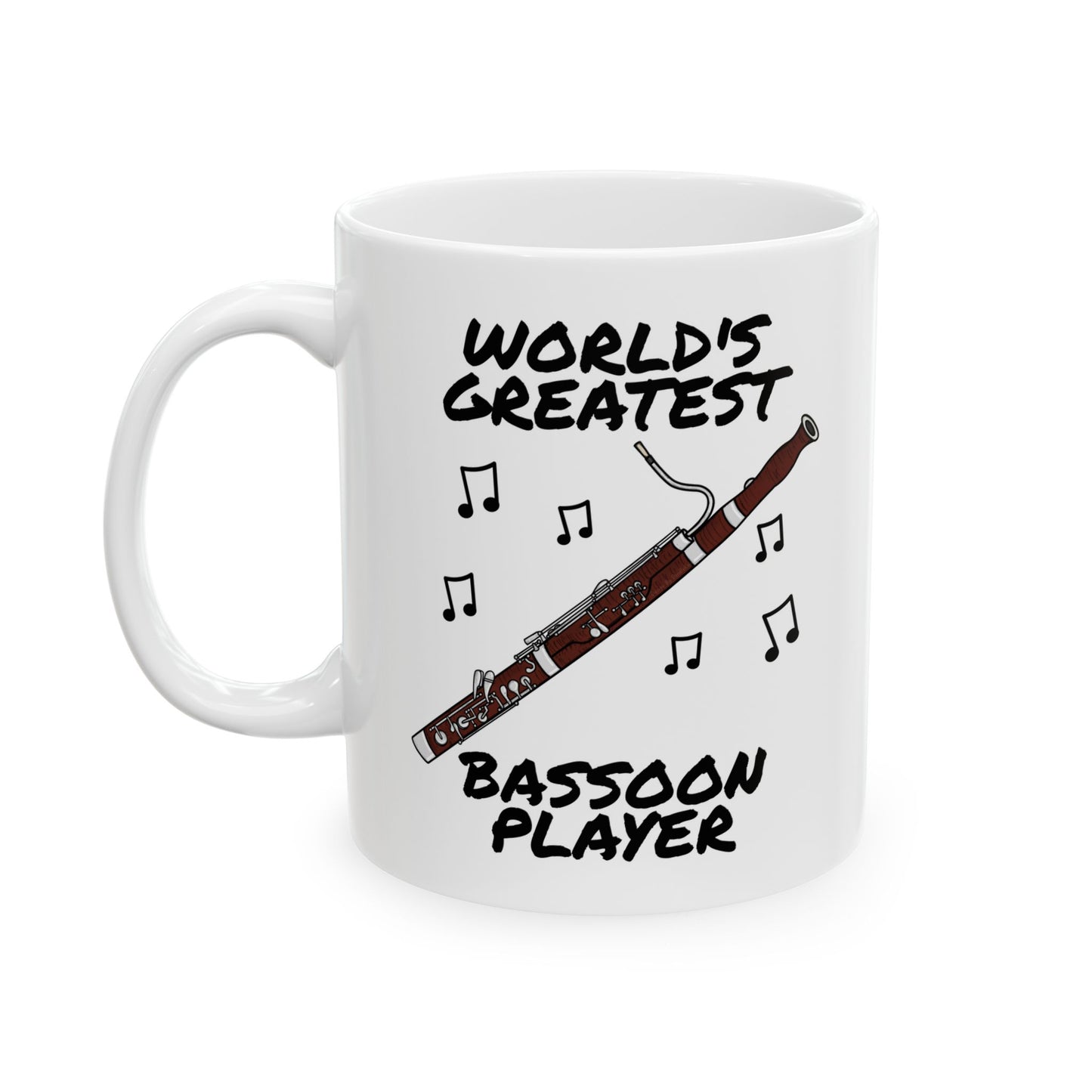 Bassoonist Mug - World's Greatest Bassoon Player - Woodwind Teacher Gift (USA)