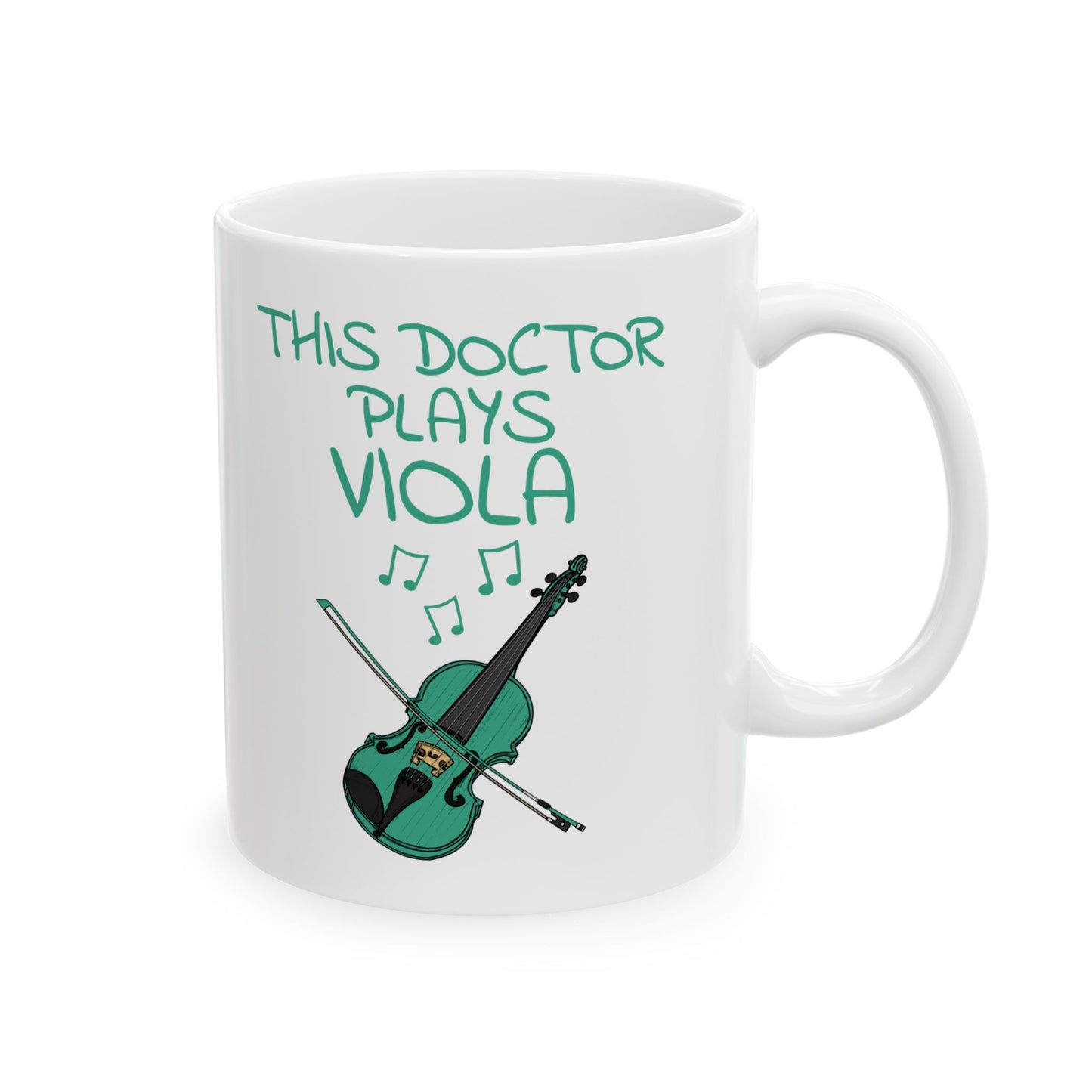 Doctor Viola Mug - This Doctor Plays Viola - Violist Mug - String Musician Gift For Doctor (USA)