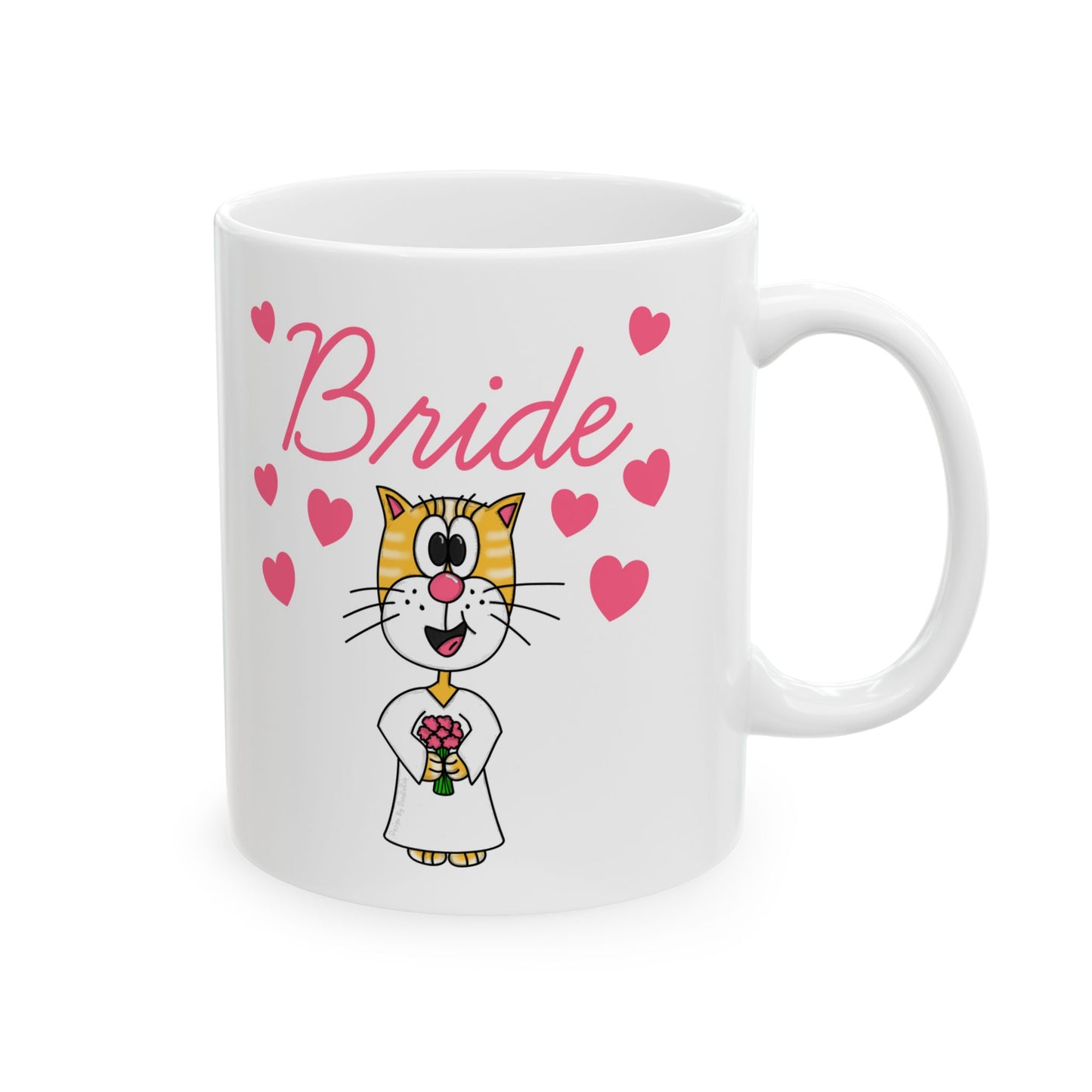 Cat Bride Mug - Bridal Gift For Cat Lover - Cat Wedding Mug - Cute Bachelorette Gift (USA)