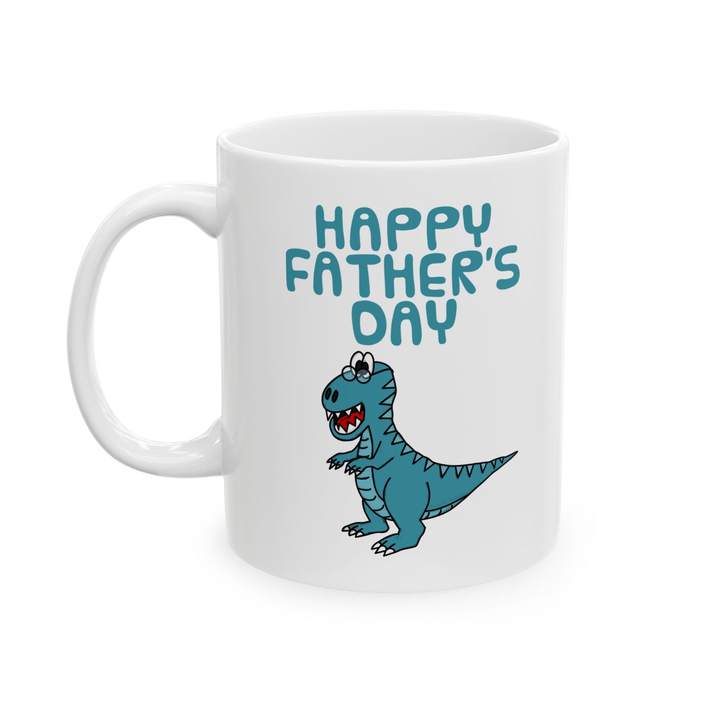 Father's Dinosaur Mug - T-Rex Mug For Dad - Funny Father's Day Gift (USA)