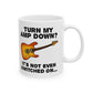 Funny Electric Guitar Mug - Turn My Amp Down? It's Not Even Switched On - Church Guitarist Gift (USA)