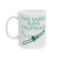 Nurse Trombone Mug - This Nurse Plays Trombone - Brass Musician Gift For Nurse (USA)