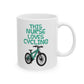 Nurse Bicycle Mug - This Nurse Loves Cycling - Cycling Enthusiast Gift For Nurse (USA)
