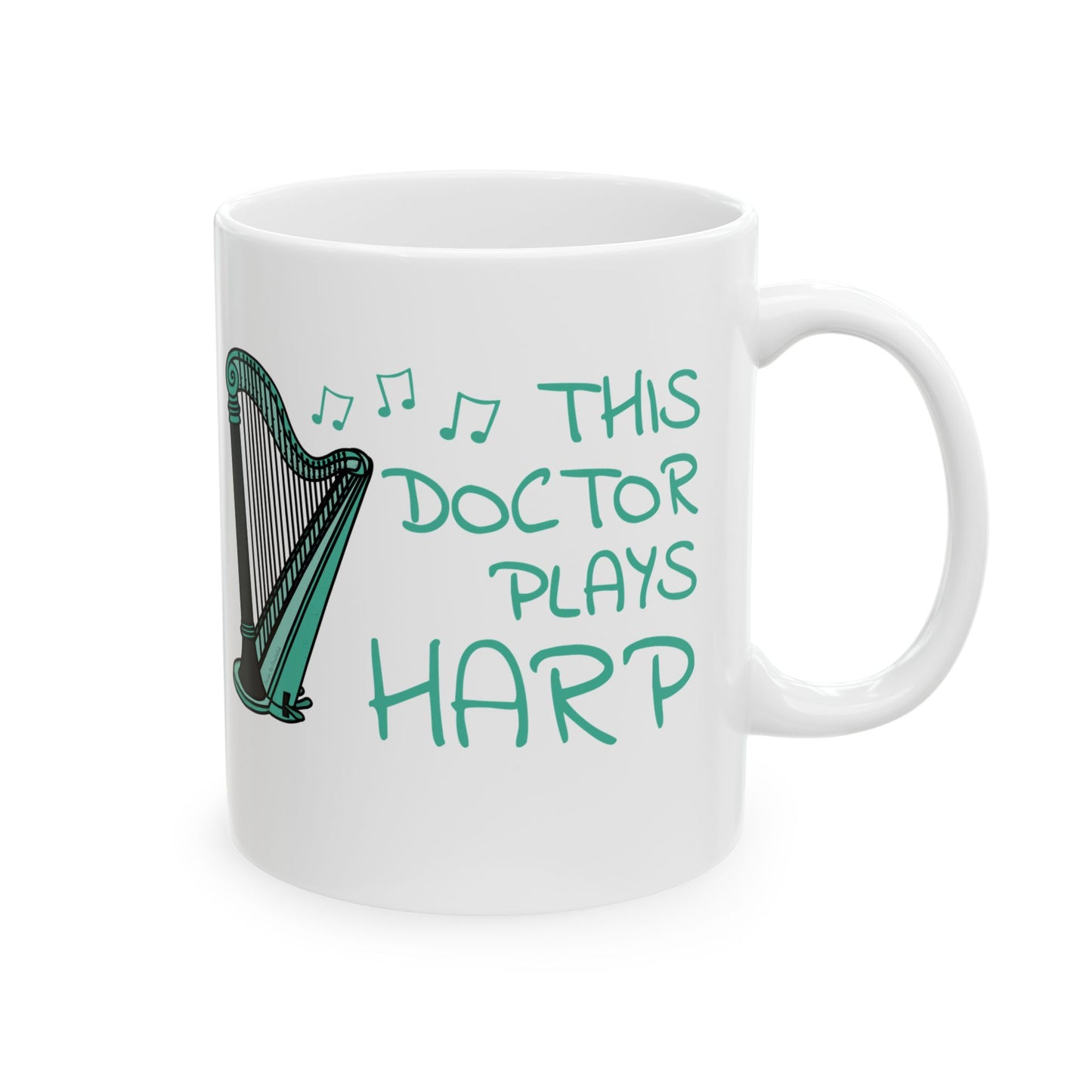 Doctor Harpist Mug - This Doctor Plays Harp - String Musician Gift For Doctor (USA)