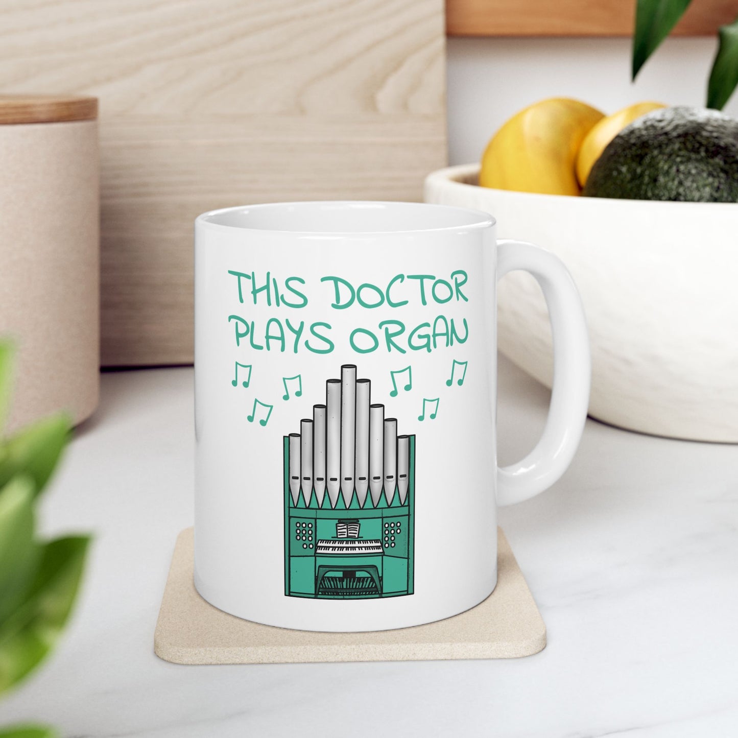 Doctor Organist Mug - This Doctor Plays Organ - Church Organ Gift For Doctor (USA)