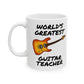 Guitar Teacher Mug - World's Greatest Guitar Teacher - Gift For Electric Guitarist (USA)