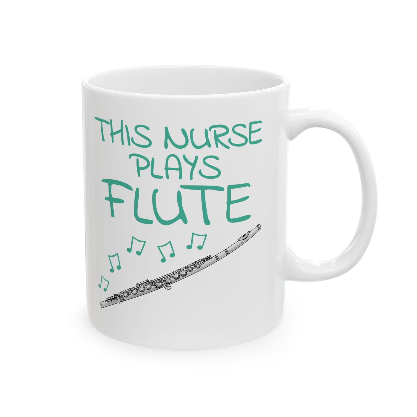 Nurse Flute Mug - This Nurse Plays Flute - Flutist Gift For Nurse (USA)