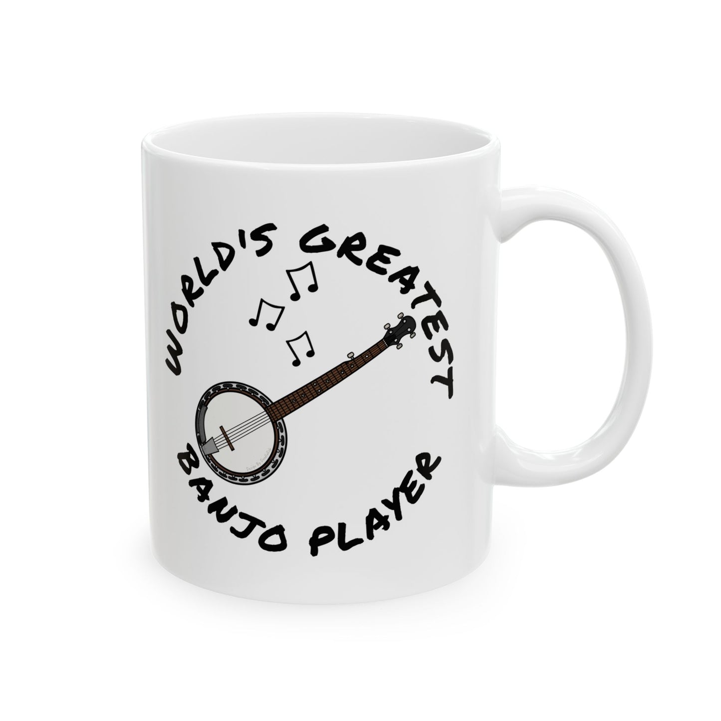 Banjo Mug - World's Greatest Banjo Player - Banjoist Mug - Folk Musician Gift (USA)