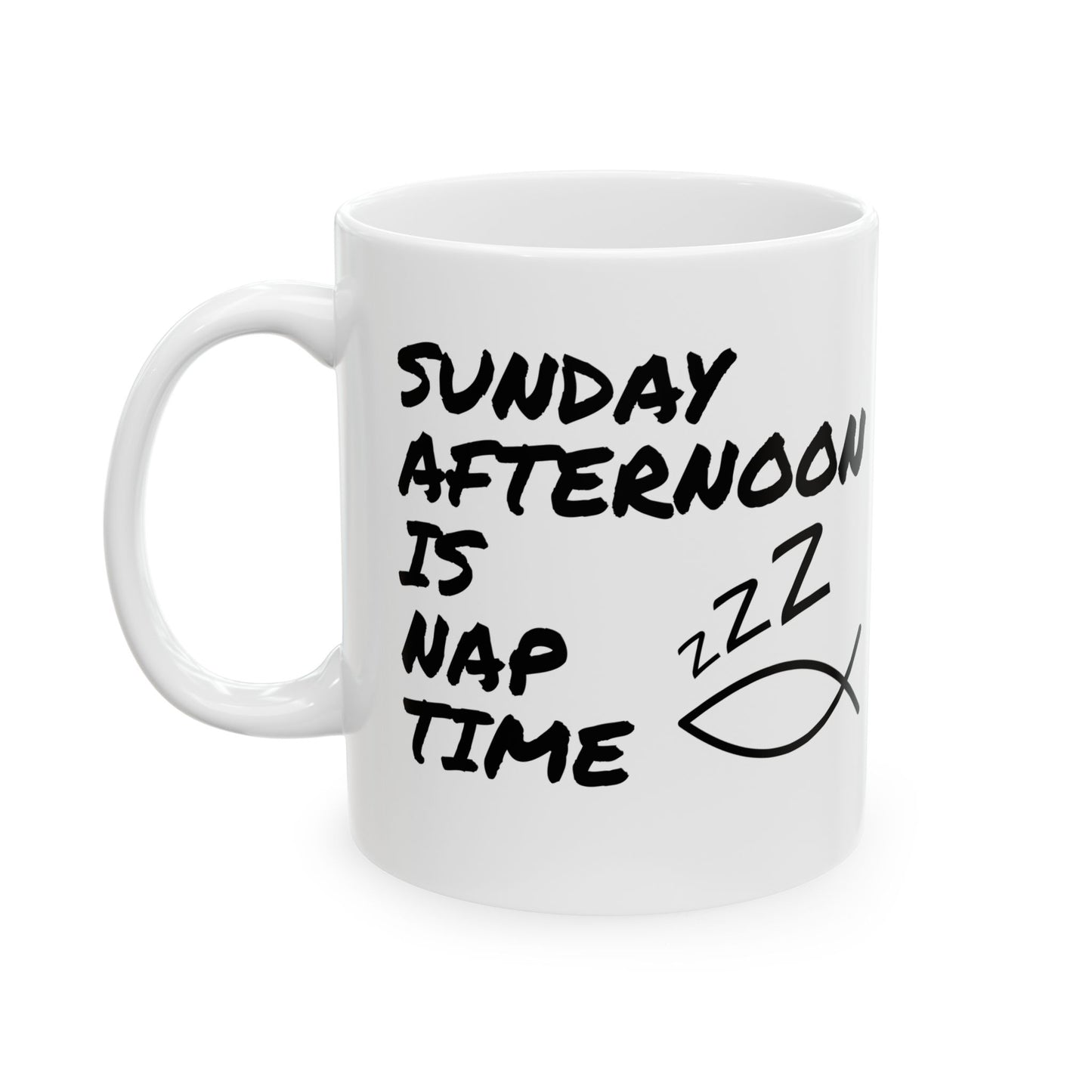 Funny Church Mug - Sunday Afternoon Is Nap Time - Gift For Pastor - Worship Leader Mug (USA)