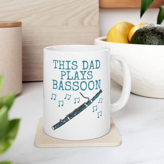 Dad Bassoon Mug - This Dad Plays Bassoon - Father's Day Bassoonist Gift (USA)