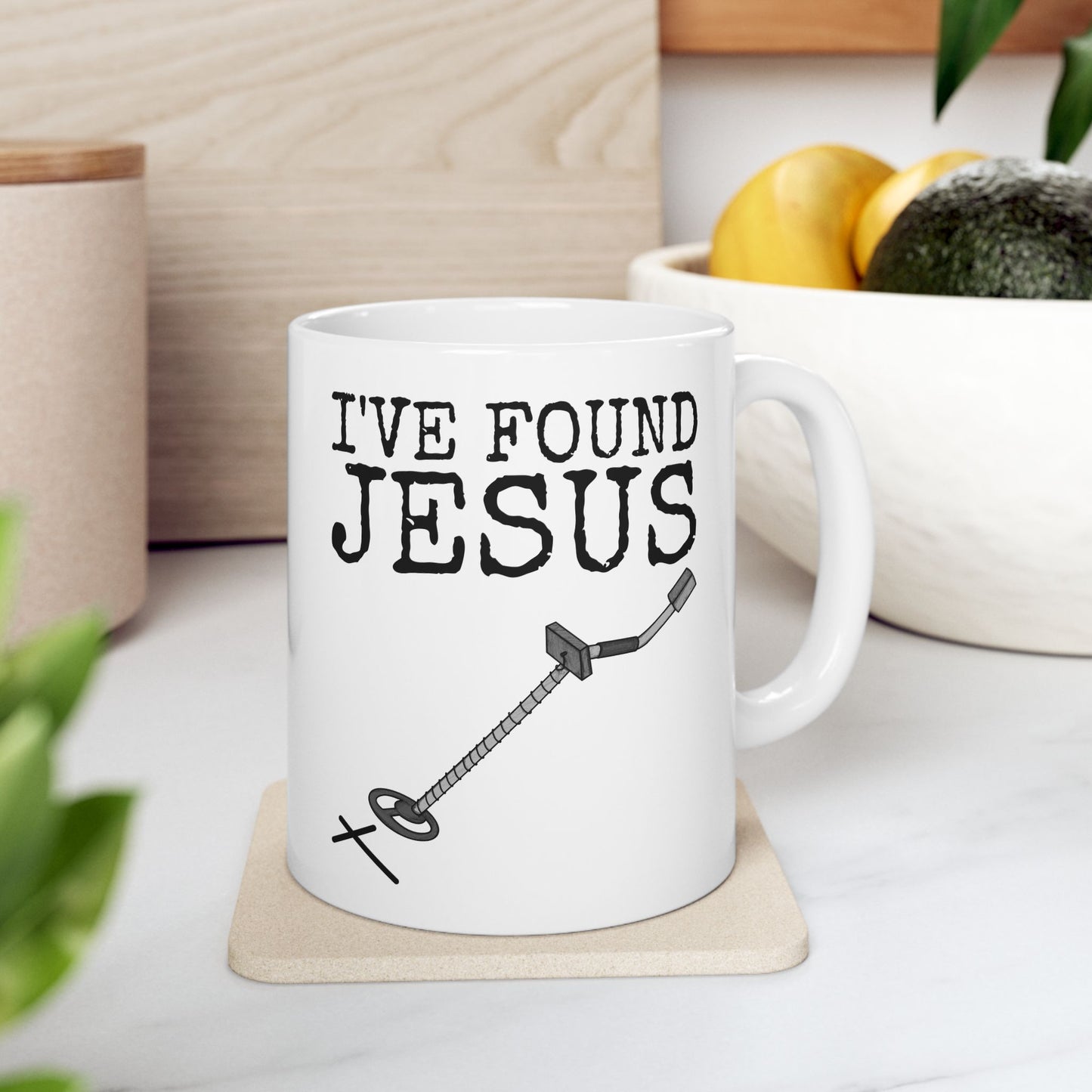 Christian Metal Detectorist Mug - I've Found Jesus - Baptism Mug - Gift For Evangelist (USA)